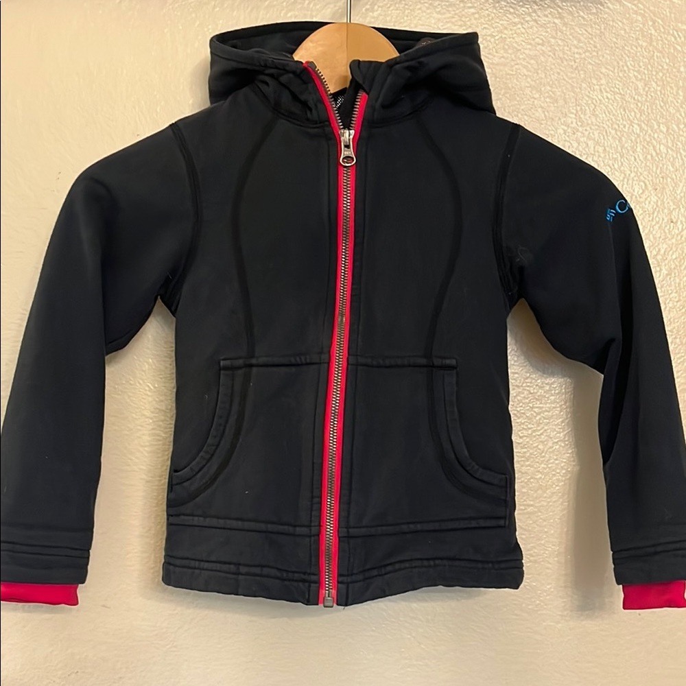 Kids Columbia Titanium Zip Front Sweatshirt Hoodie 6X S